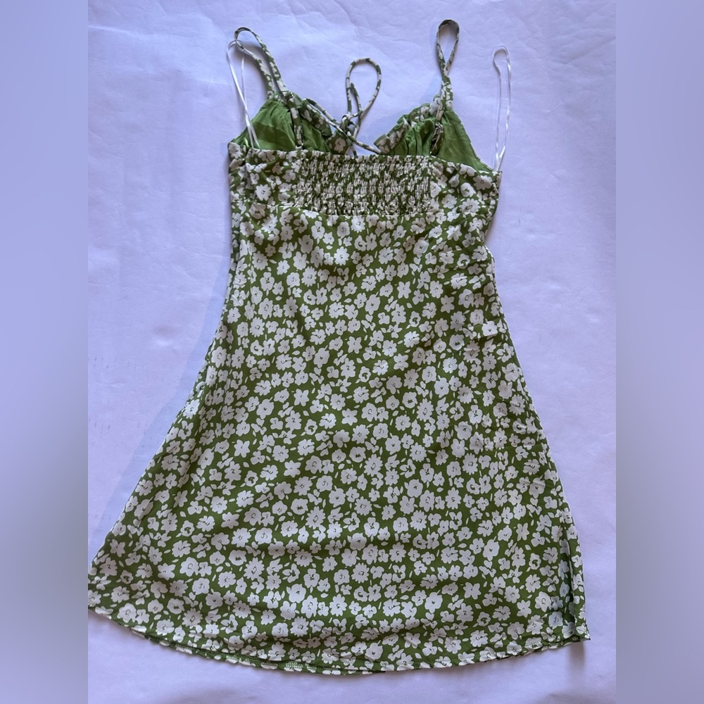 Princess Polly Green Floral Mini Dress - Picture 3 of 7